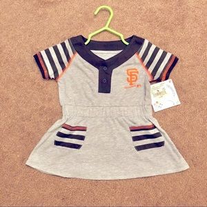 MLB Giants SF baby toddler dress 12 months